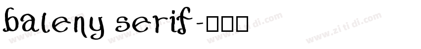 baleny serif字体转换